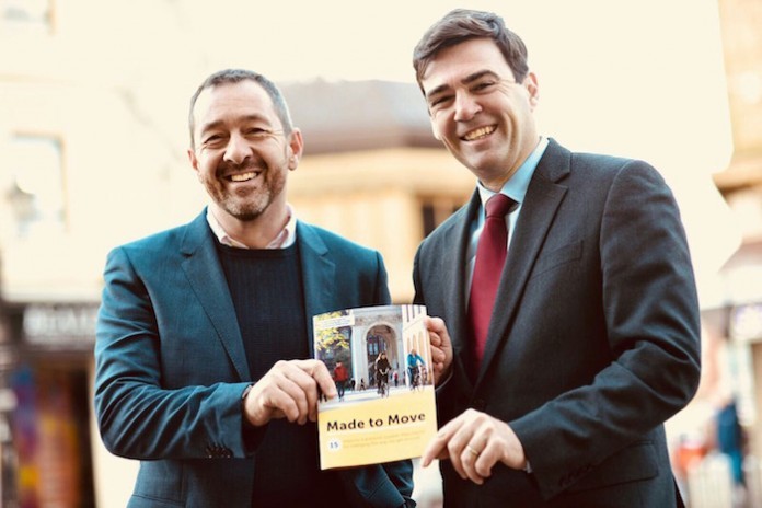Chris Boardman and Andy Burnham the Mayor of Greater Manchester